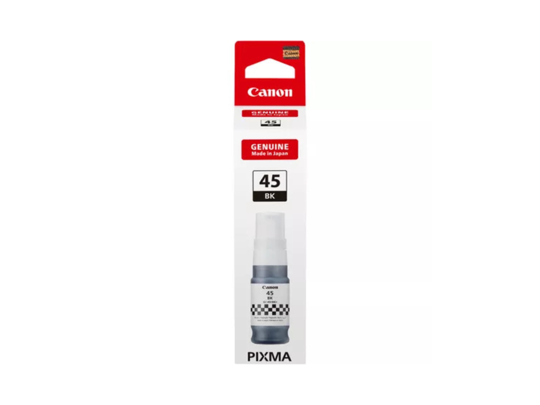 Canon GI-45 Black Ink Bottle - 70ml | Print Up to 3,000 Pages | Qatar Canon GI-45 Black Ink Bottle - 70ml | Print Up to 3,000 Pages | Qatar